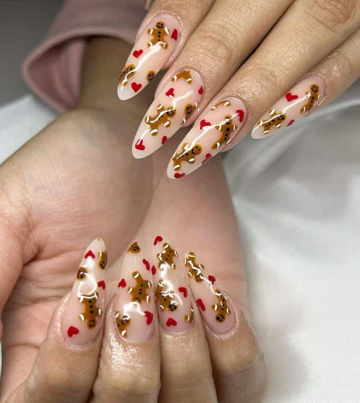 Gingerbread Nails