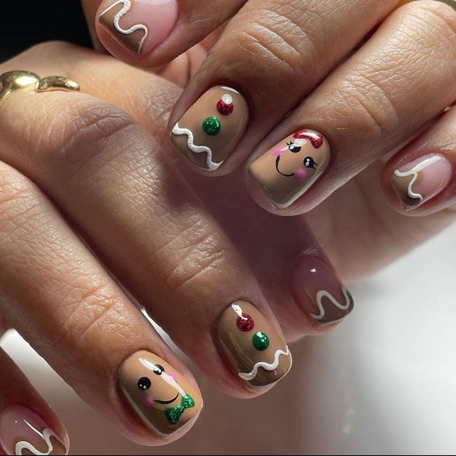Gingerbread Nails