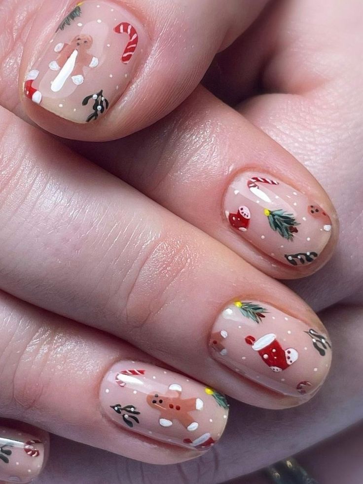 Gingerbread Nails
