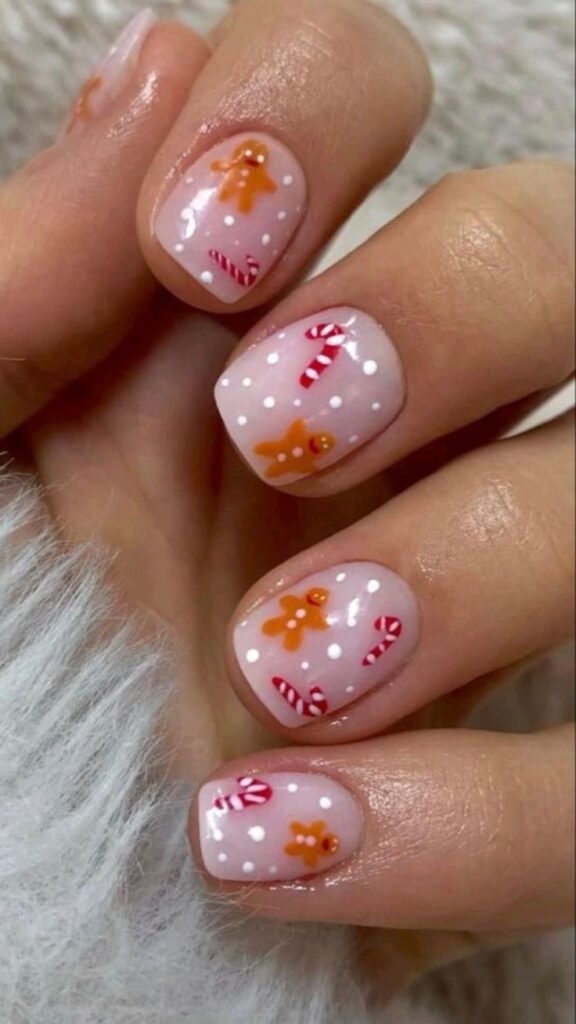 Gingerbread Nails