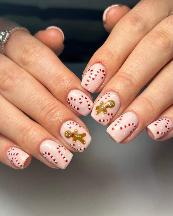 Gingerbread Nails