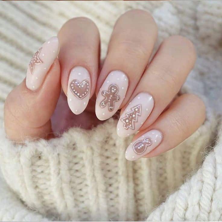 Gingerbread Nails